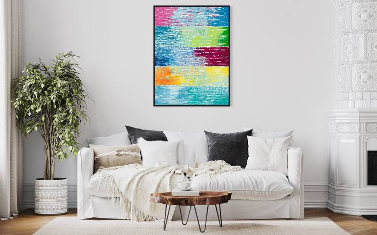 Original Abstract Expressionism Abstract Painting by Bahar Rose