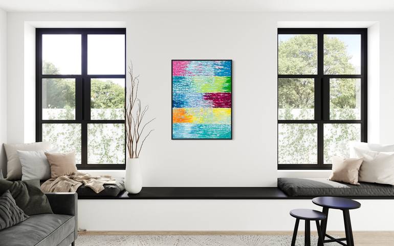 Original Abstract Expressionism Abstract Painting by Bahar Rose