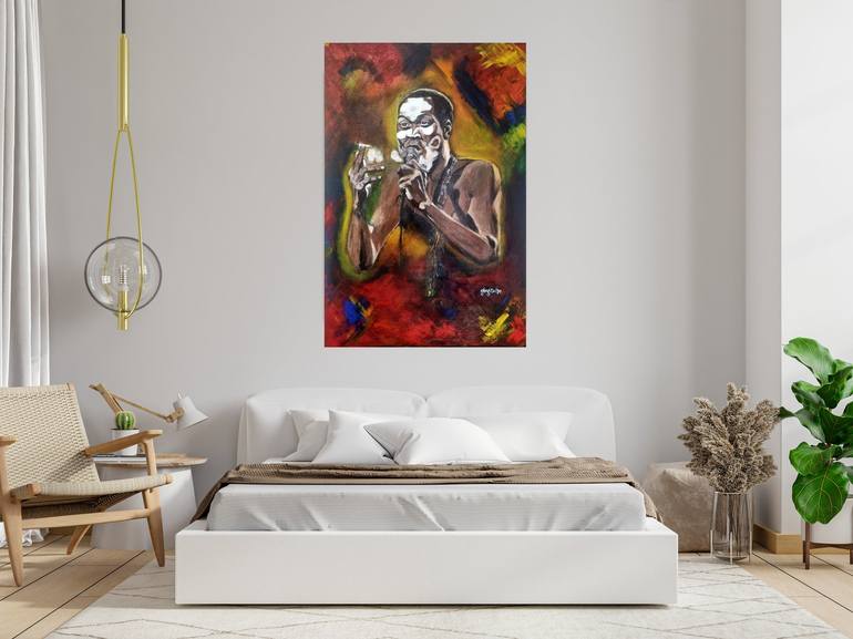 Fela Kuti Painting by Greg Oche | Saatchi Art