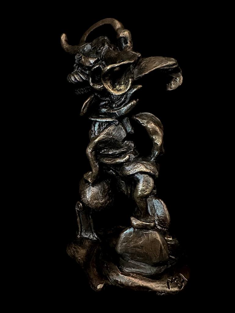 Original Figurative Fantasy Sculpture by Michael Angell