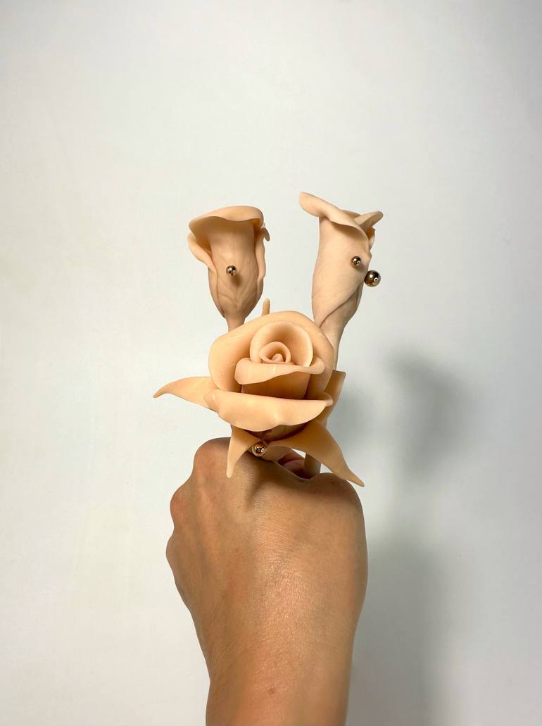 Original Floral Sculpture by Silviya Saikali