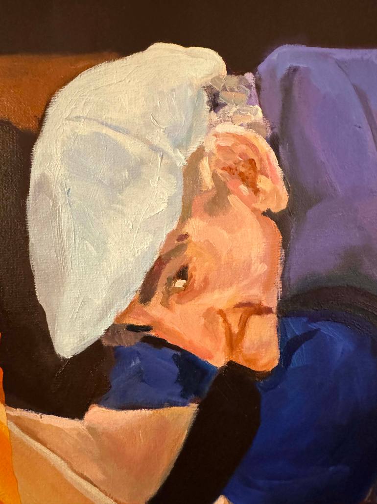 Original Realism Men Painting by Moises Issi