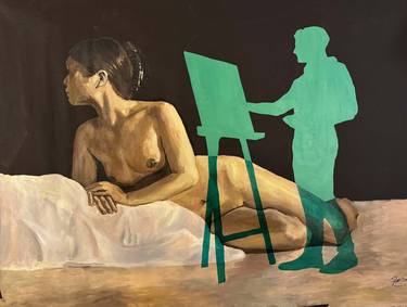 Original Realism Erotic Paintings by Moises Issi