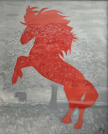 Original Realism Animal Painting by Moises Issi