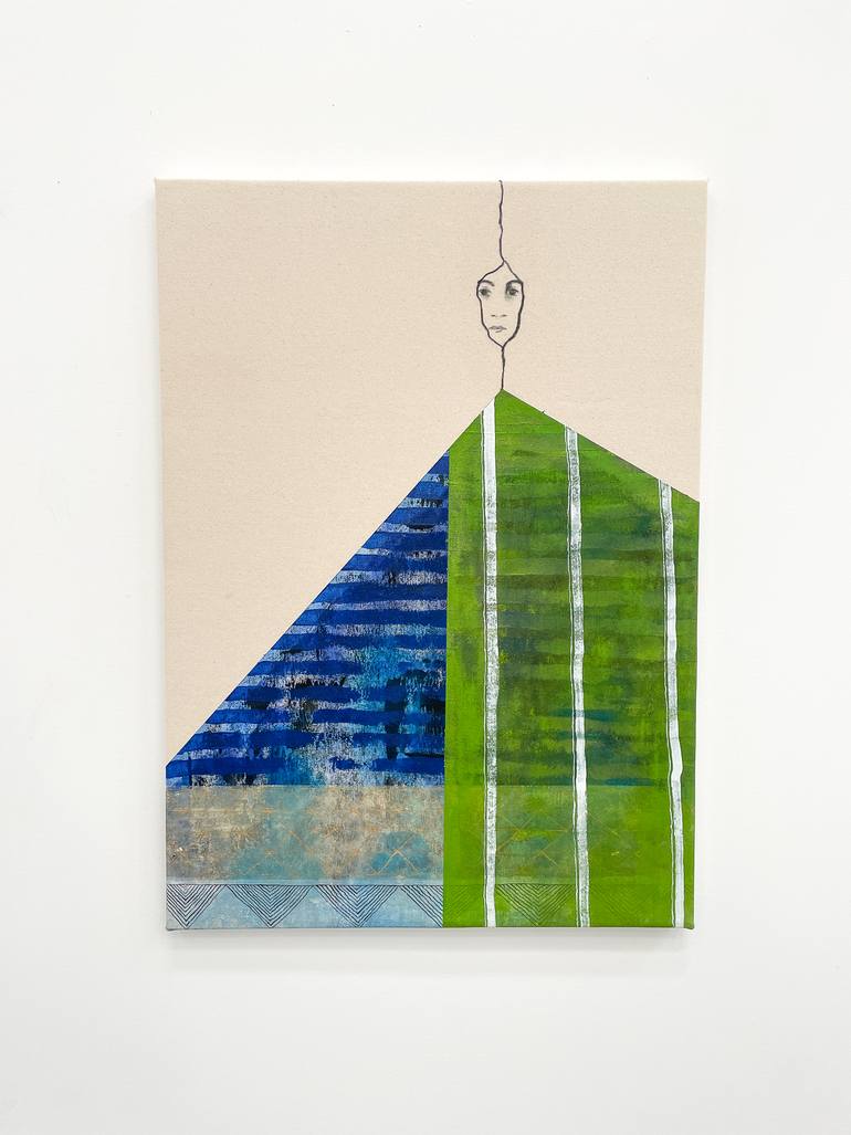 Original Contemporary Fantasy Mixed Media by Sanaz Safanasab