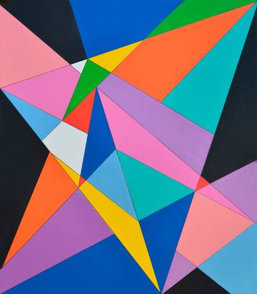 Original Abstract Expressionism Geometric Digital by Derek Harris