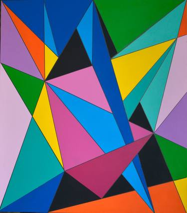 Original Abstract Expressionism Geometric Digital by Derek Harris