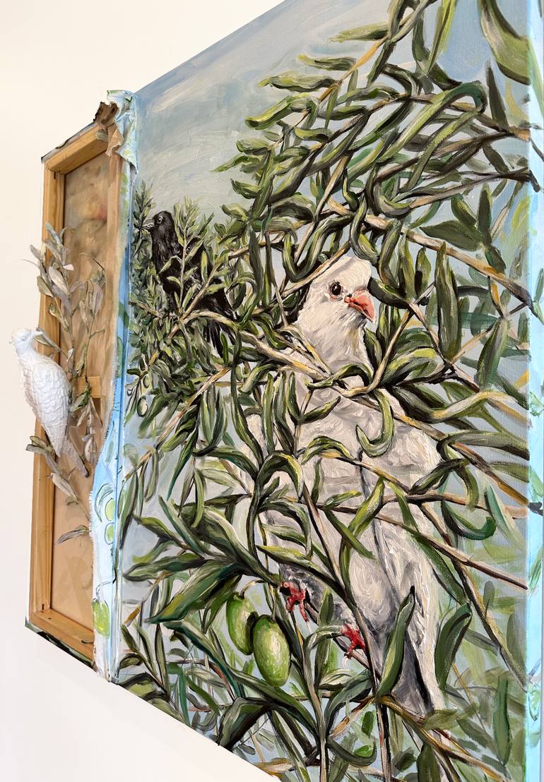 Original Symbolism Nature Painting by Efrat Baler-Moses