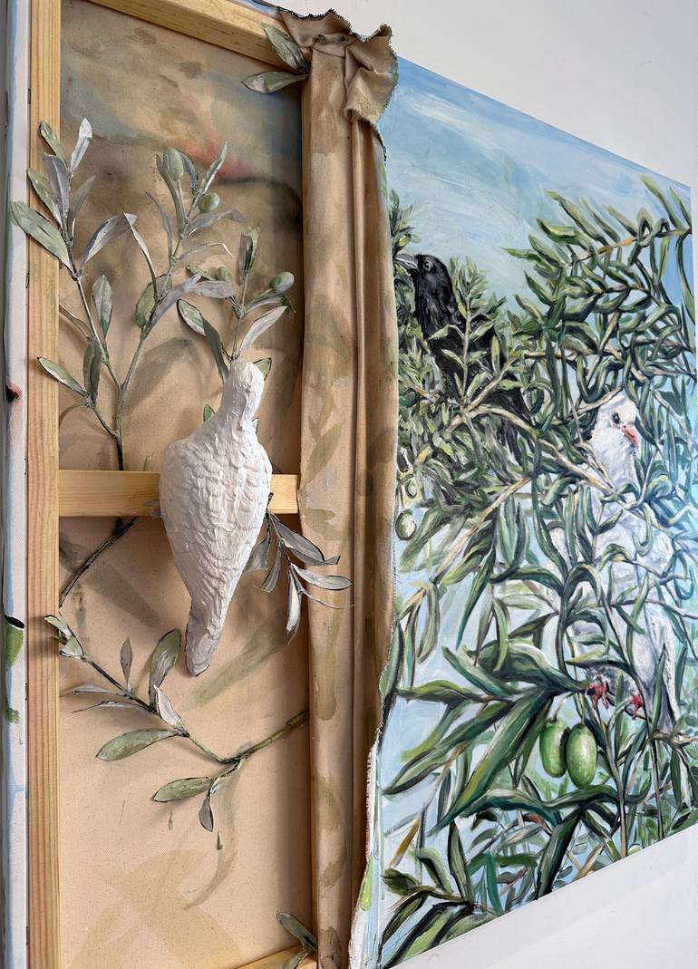 Original Symbolism Nature Painting by Efrat Baler-Moses