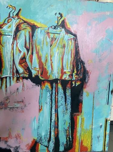 Original Abstract Expressionism Fashion Paintings by ruana strydom