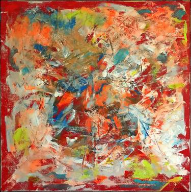 Original Abstract Painting by Hans Werner Schneider