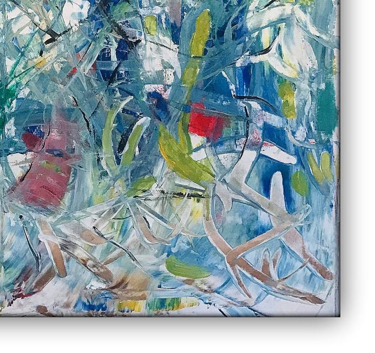 Original Abstract Painting by Hans Werner Schneider