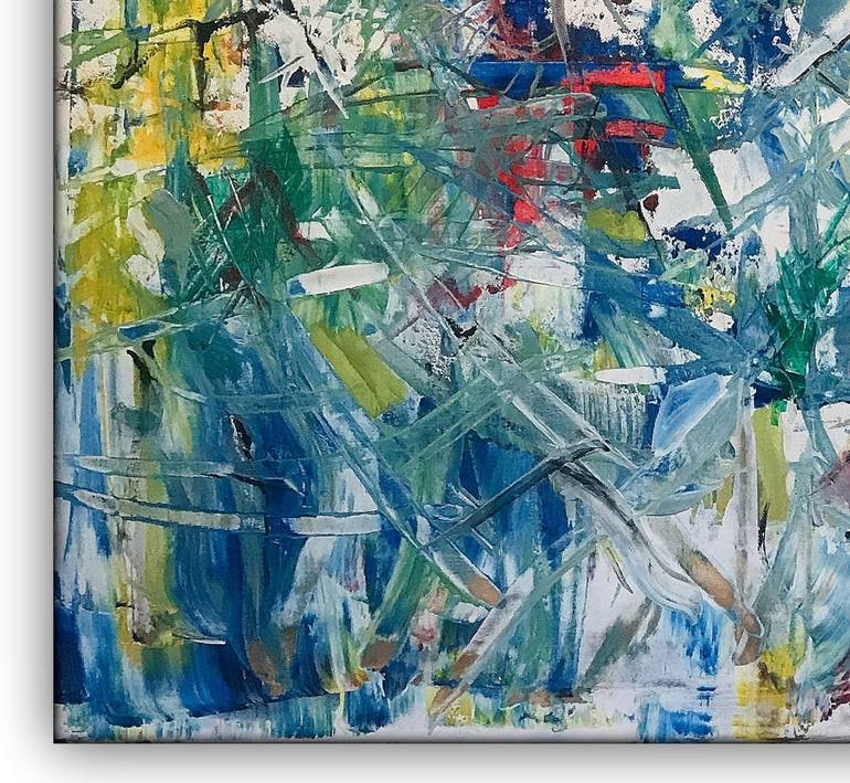 Original Abstract Painting by Hans Werner Schneider