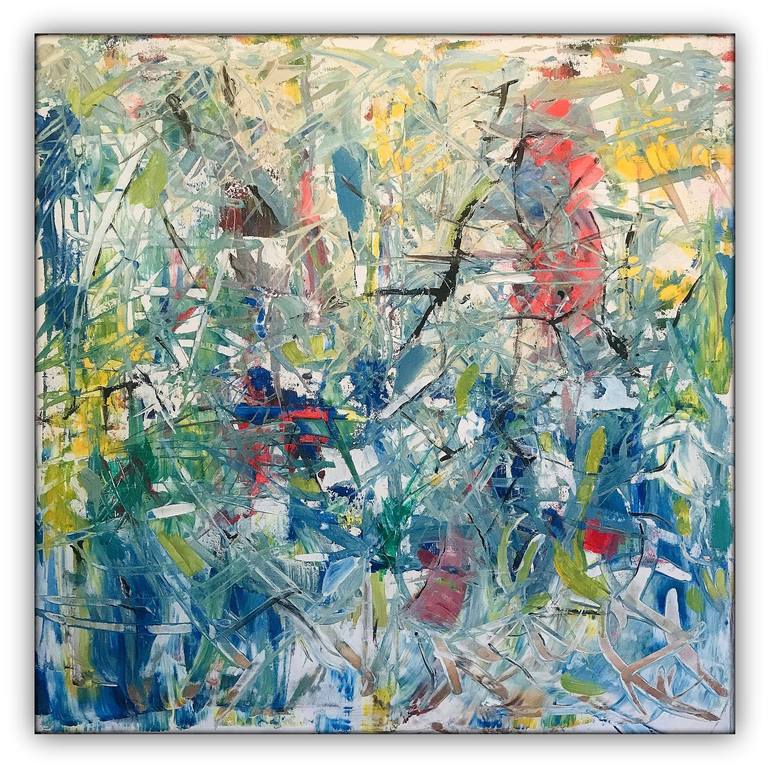 Original Abstract Painting by Hans Werner Schneider