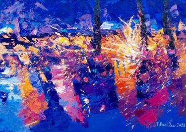 Original Abstract Expressionism Abstract Paintings by Jihae Lee