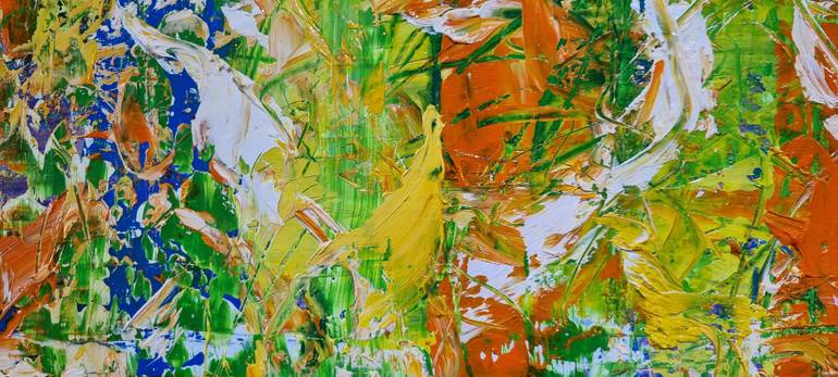 Original Abstract Expressionism Abstract Painting by Jihae Lee