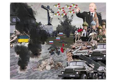 Original Pop Art Politics Collage by Ștefan-Dan Botiș