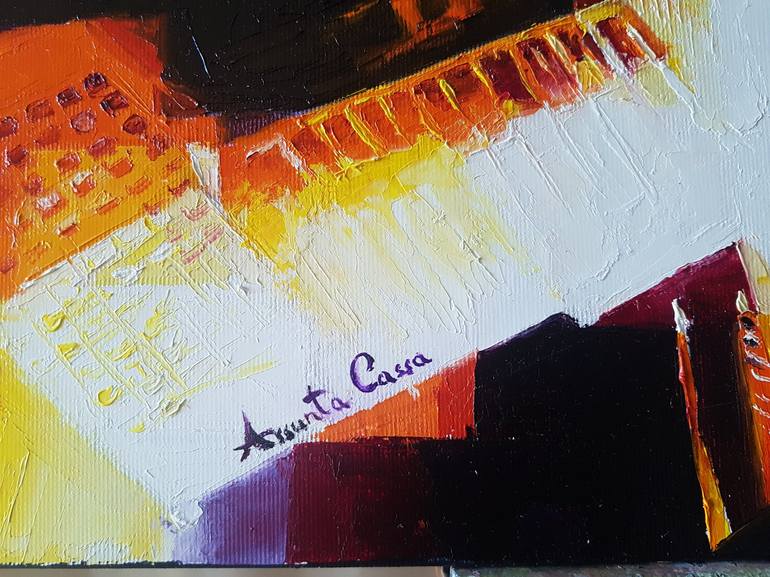 Original Expressionism Cities Painting by Assunta Cassa