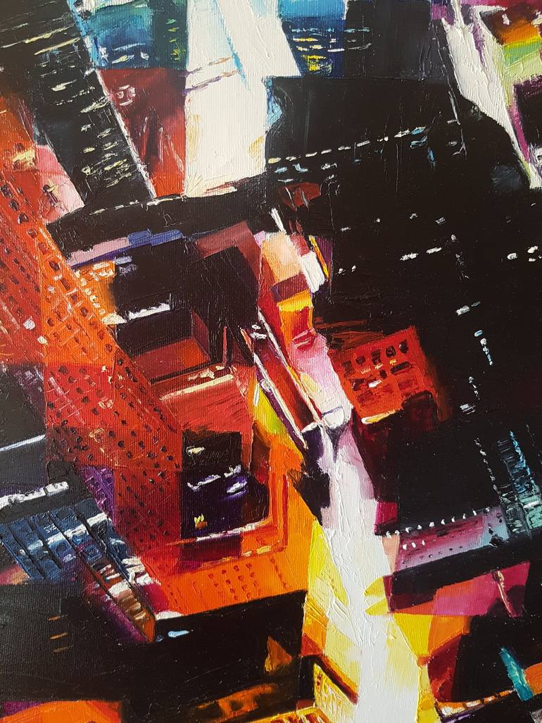 Original Expressionism Cities Painting by Assunta Cassa