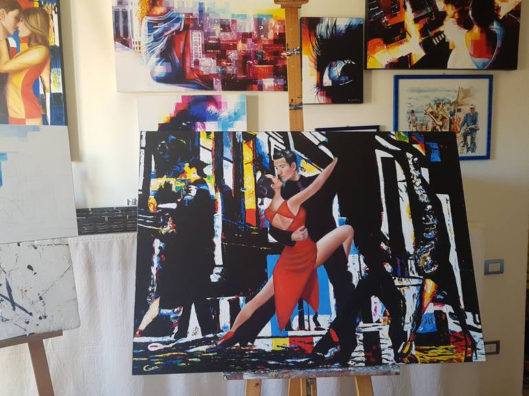 Original Contemporary Performing Arts Painting by Assunta Cassa