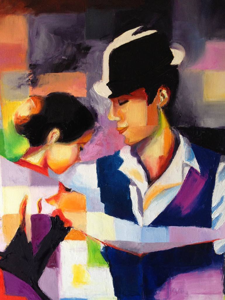 Original Contemporary Love Painting by Assunta Cassa