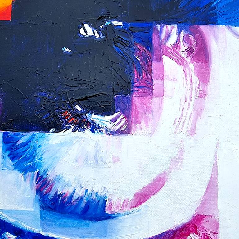 Original Abstract Expressionism People Painting by Assunta Cassa