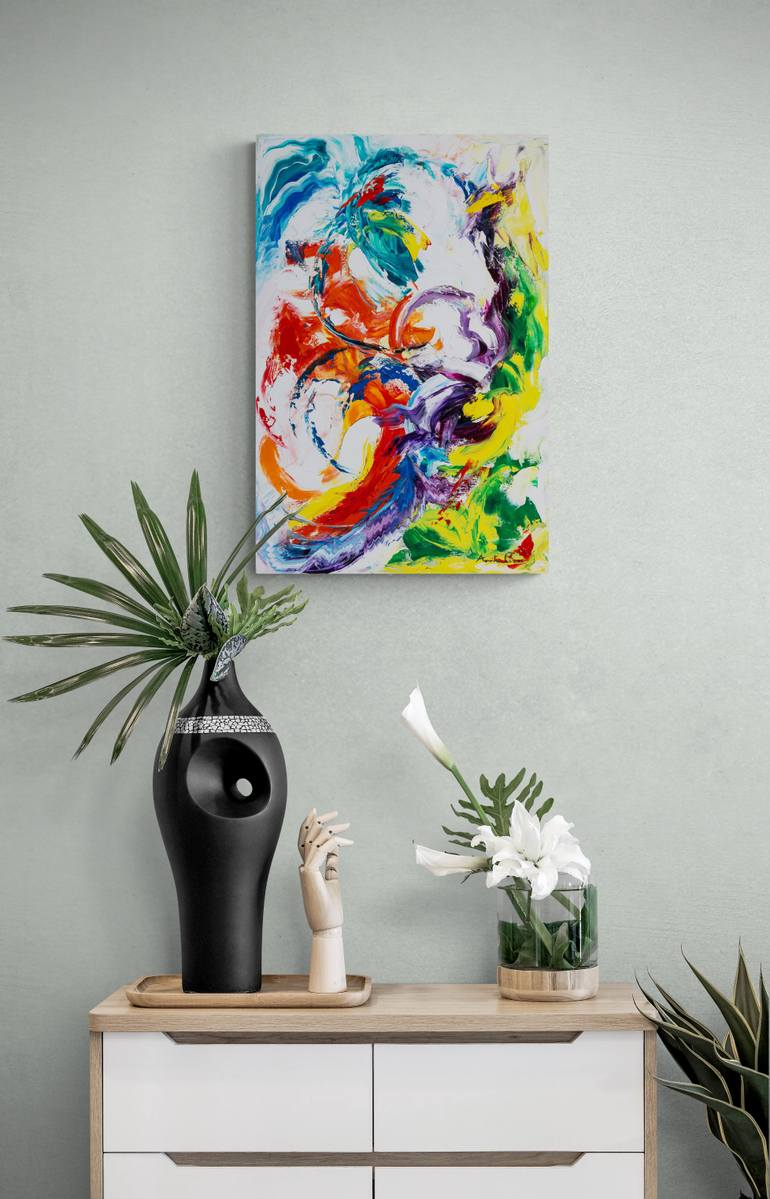 Original Abstract Expressionism Abstract Painting by Assunta Cassa