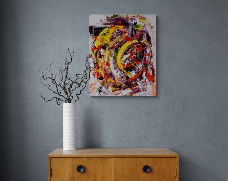 Original Abstract Expressionism Abstract Painting by Assunta Cassa