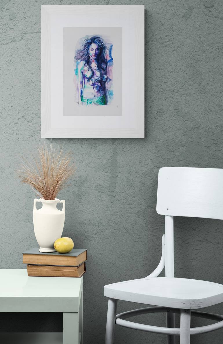 Original Abstract Expressionism People Painting by Assunta Cassa