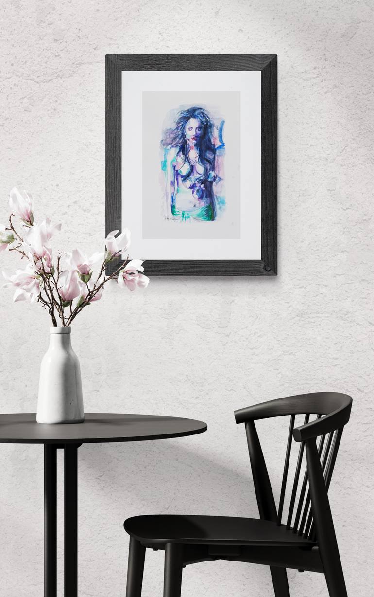 Original Abstract Expressionism People Painting by Assunta Cassa