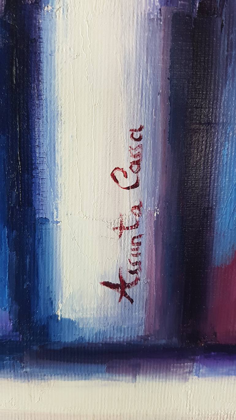 Original Abstract Expressionism People Painting by Assunta Cassa