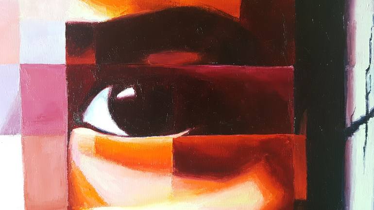 Original Abstract Expressionism People Painting by Assunta Cassa