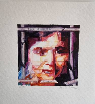 Original Abstract Expressionism Women Painting by Assunta Cassa