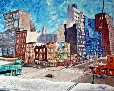 Original Impressionism Cities Paintings by Jesus Francisco Gomez Guillen