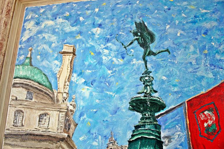 Original Impressionism Architecture Painting by Jesus Francisco Gomez Guillen