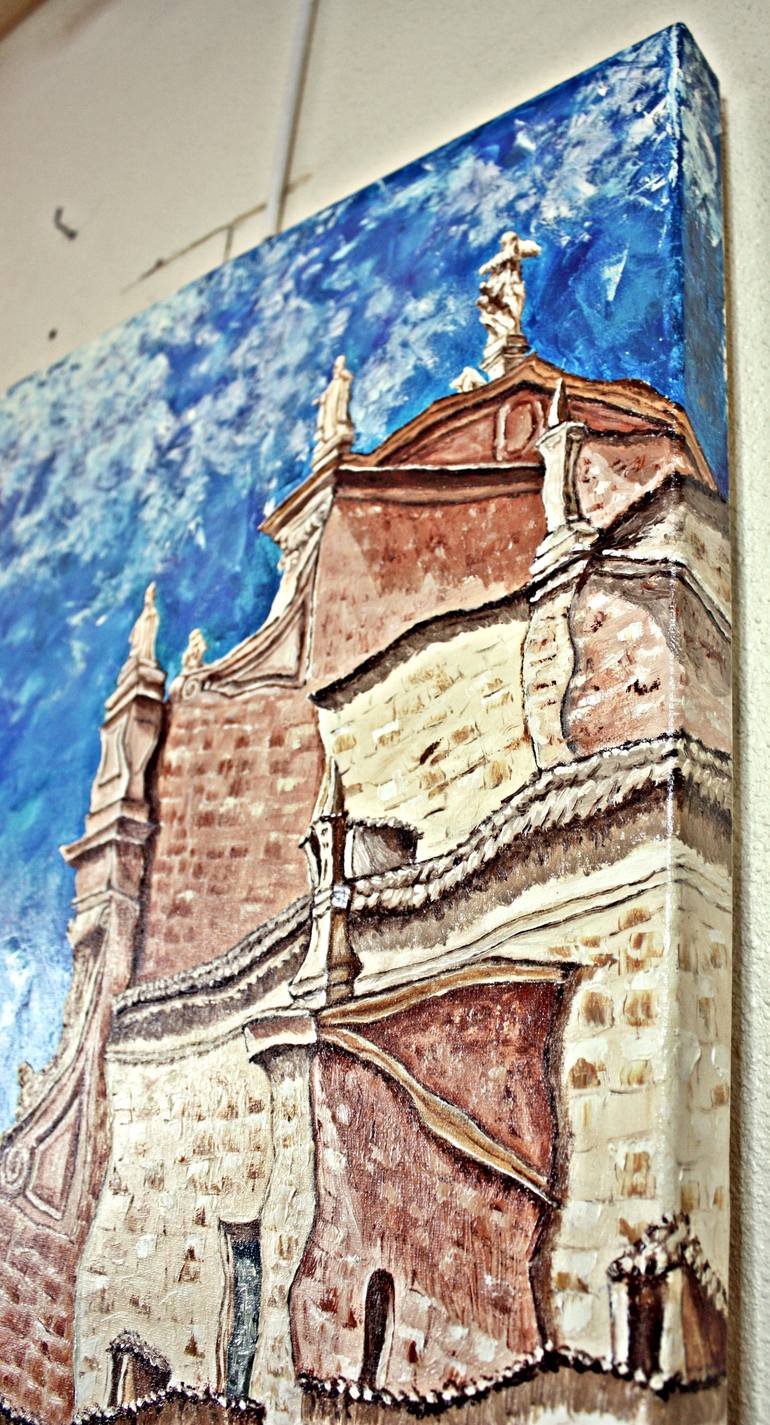 Original Impressionism Cities Painting by Jesus Francisco Gomez Guillen