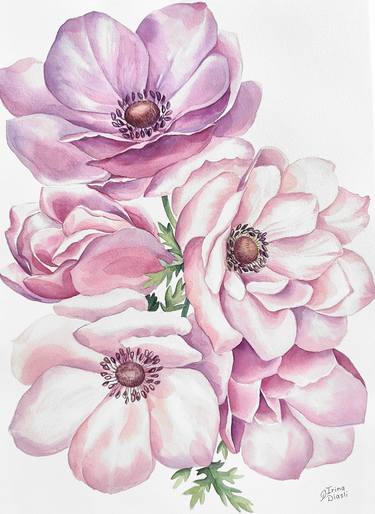 Original Floral Paintings by Irina Diasli