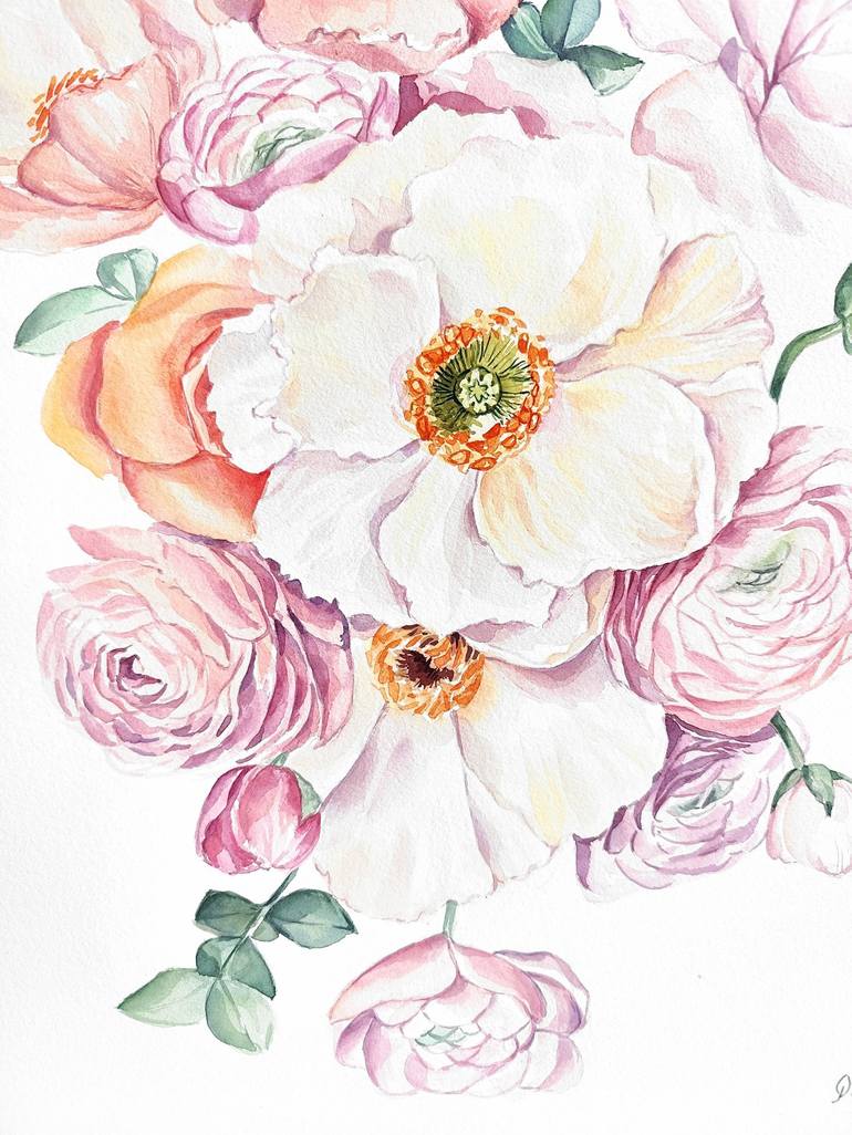 Original Floral Painting by Irina Diasli