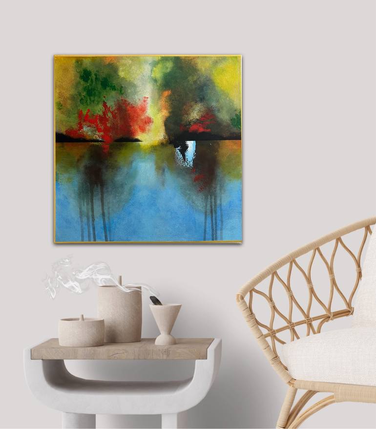 Original Art Deco Abstract Painting by Alice Barile