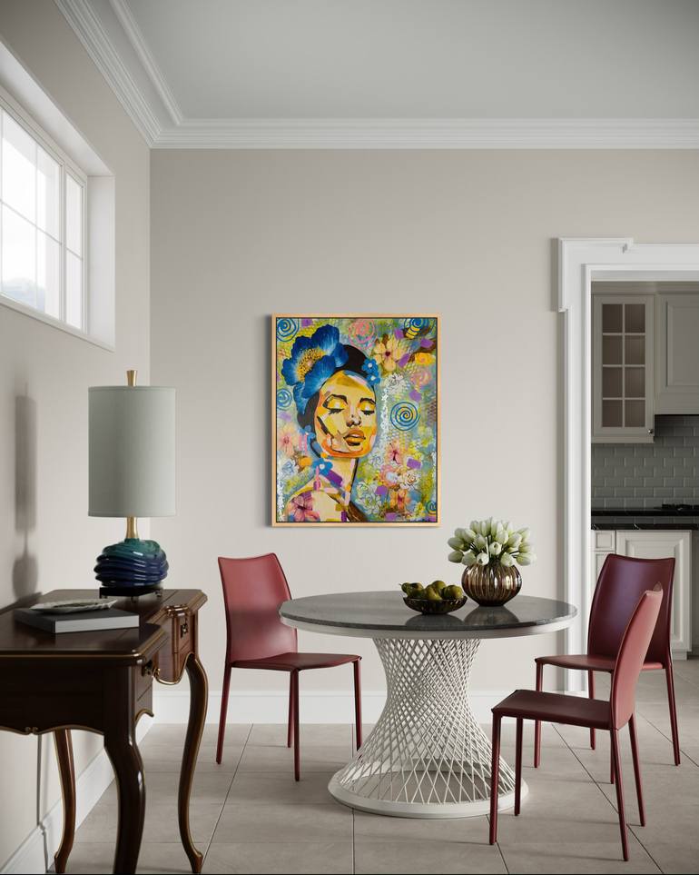 Original Art Deco Abstract Painting by Alice Barile