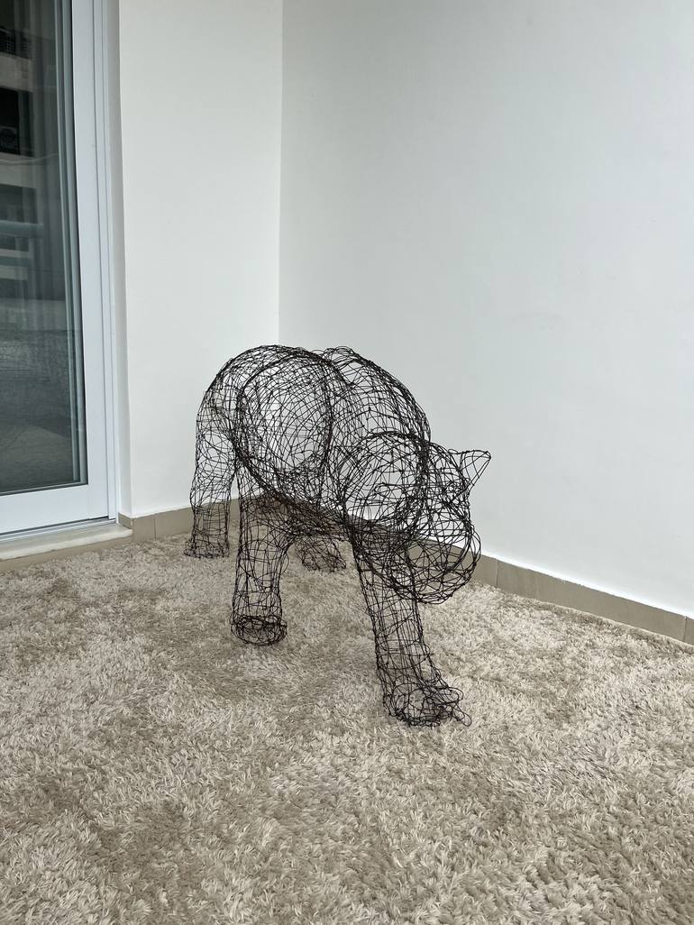 Original Geometric Animal Sculpture by Jonas Machado