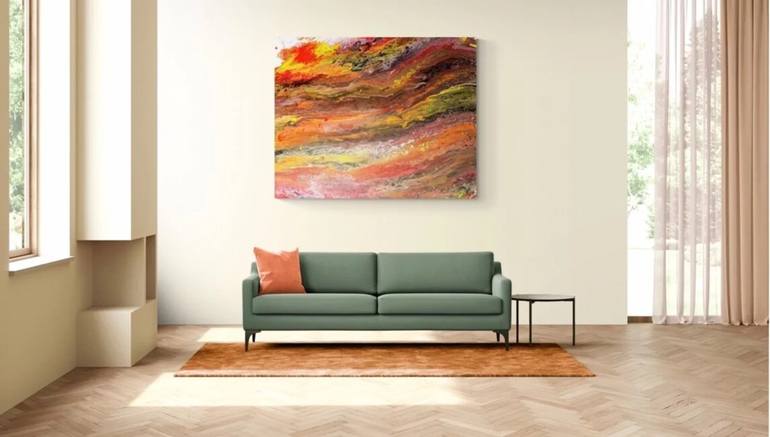Original Abstract Painting by Nadja Schilling