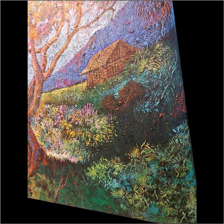 Original Impressionism Landscape Painting by Troy Quesada