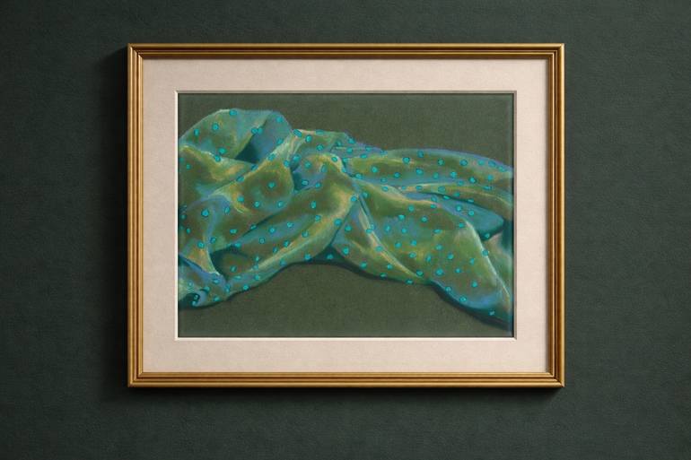 Original Abstract Still Life Drawing by Kristine Facchetti