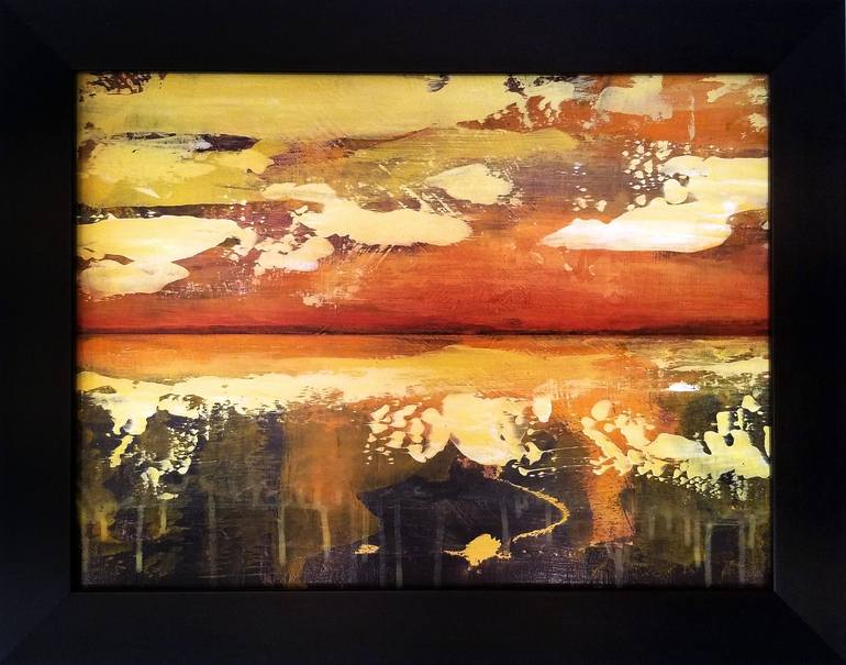 Original Abstract Seascape Painting by Chris Carbone