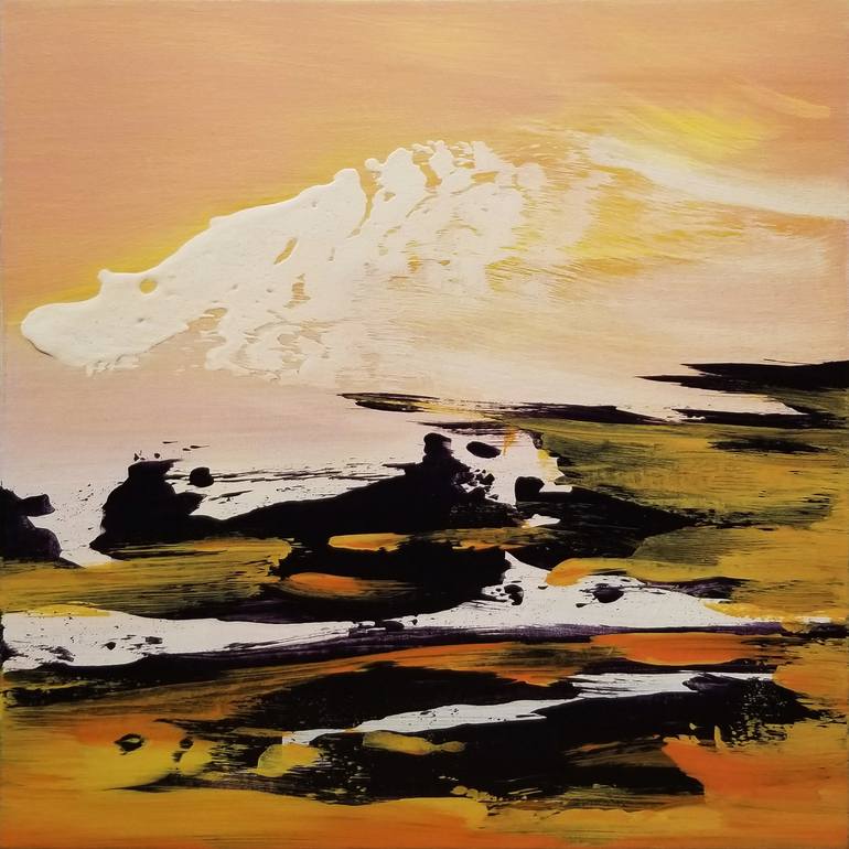 Original Landscape Painting by Chris Carbone | Abstract Art on Canvas | It Is A Mystery