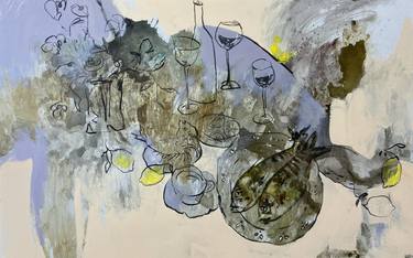 Original Abstract Expressionism Abstract Paintings by Roza Muradova