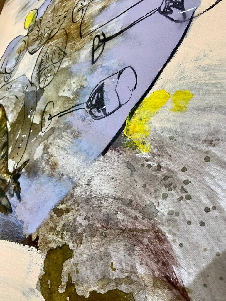 Original Abstract Expressionism Abstract Painting by Roza Muradova