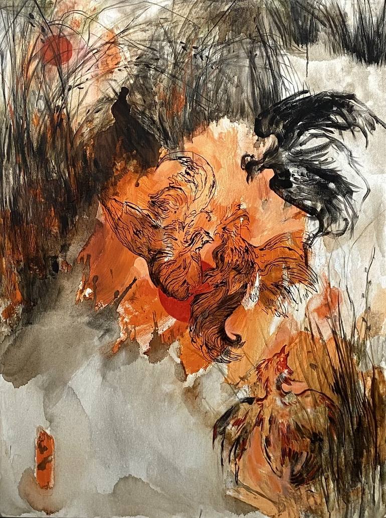 Print of Abstract Expressionism Abstract Paintings by Roza Muradova