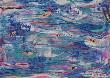 Print of Seascape Paintings by Sara Alarcon Arango